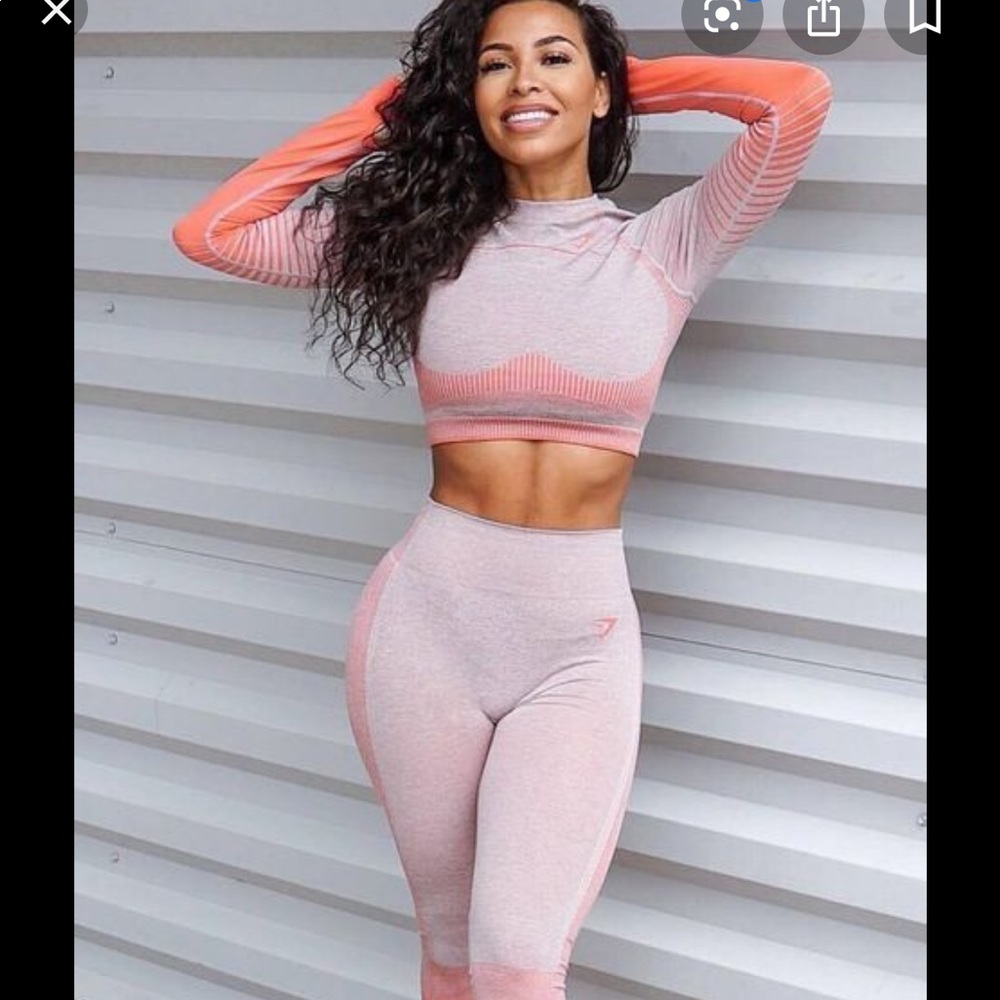 Gym shark amplify peach set